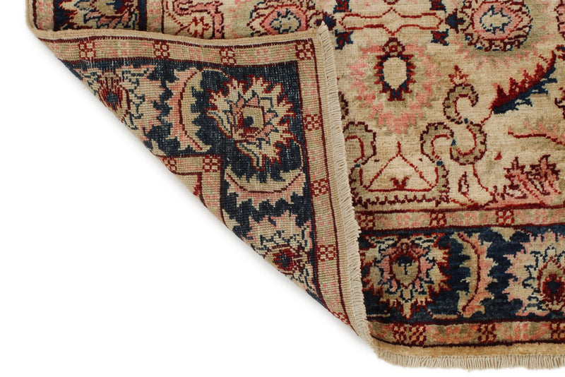 3x17 Ivory and Navy Anatolian Traditional Runner