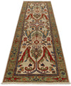 3x10 Ivory and Light Green Anatolian Traditional Runner