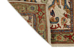 3x10 Ivory and Light Green Anatolian Traditional Runner