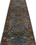 3x16 Blue and Multicolor Anatolian Traditional Runner