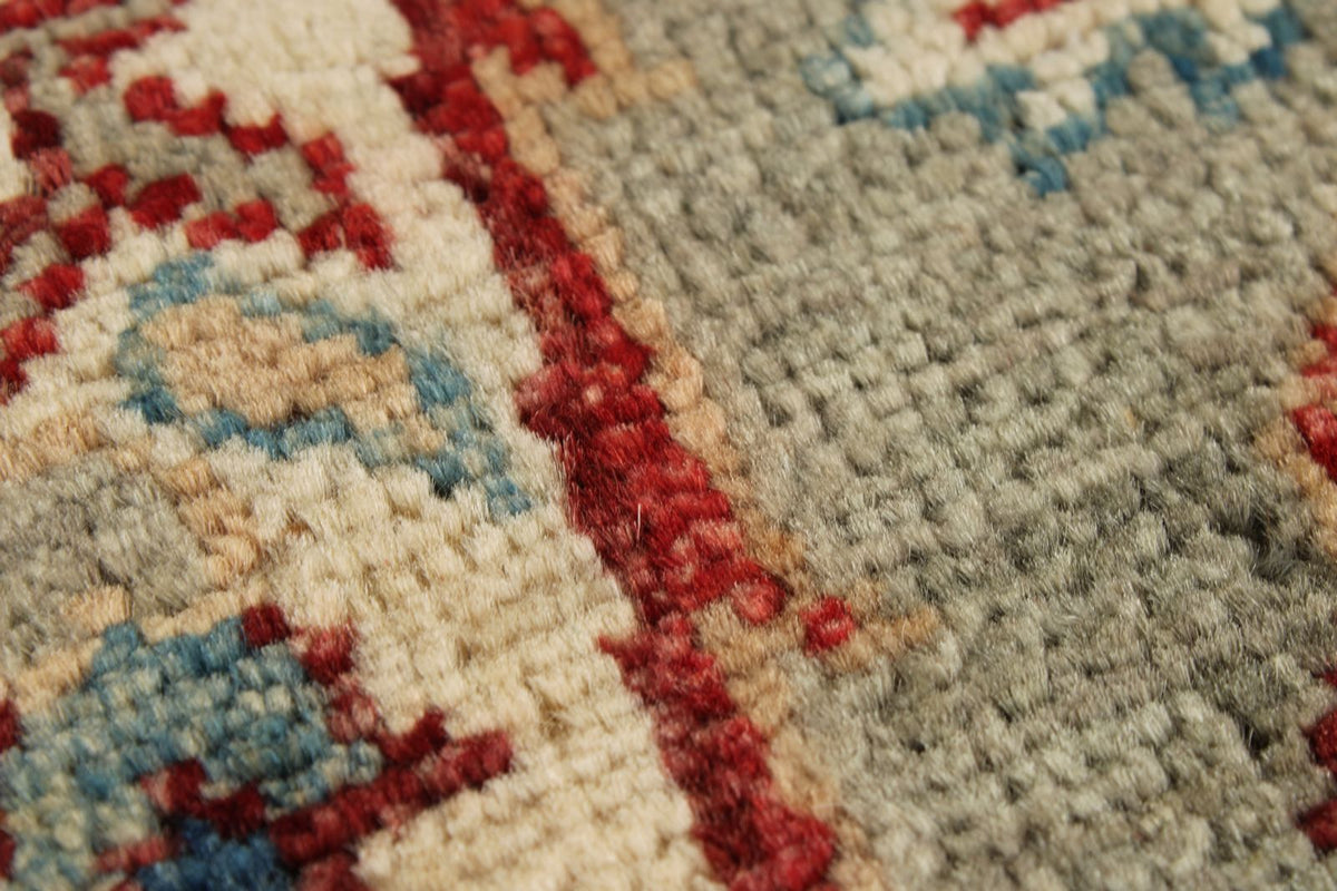 3x10 Gray and Light Blue Anatolian Traditional Runner