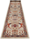 3x14 Ivory and Light Blue Anatolian Traditional Runner