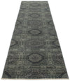 3x11 Gray and  Light Gray Turkish Oushak Runner