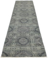 3x11 Gray and  Light Gray Turkish Oushak Runner