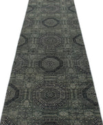 3x11 Gray and  Light Gray Turkish Oushak Runner