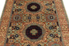 4x6 Multicolor and Ivory Turkish Tribal Rug