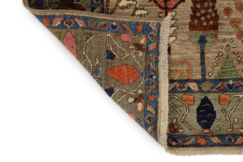 4x6 Gray and Brown Anatolian Traditional Rug
