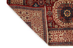 4x6 Red and Ivory Turkish Tribal Rug