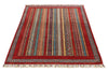 4x6 Multicolor and Multicolor Turkish Tribal Rug