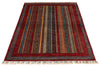 4x6 Multicolor and Multicolor Turkish Tribal Rug