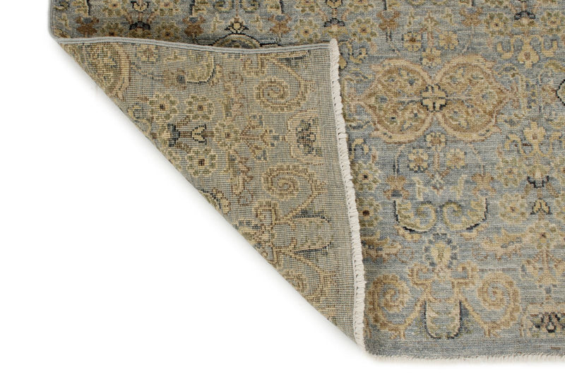 4x6 Gray and Ivory Turkish Oushak Rug