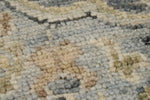 4x6 Gray and Ivory Turkish Oushak Rug
