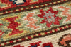 4x6 Gray and Ivory Kazak Tribal Rug