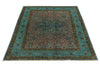 4x6 Light Blue and Multicolor Turkish Tribal Rug