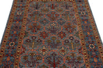 4x6 Gray and Light Blue Anatolian Traditional Rug