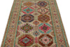 4x6 Light Brown and Multicolor Anatolian Traditional Rug