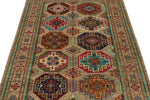 4x6 Light Brown and Multicolor Anatolian Traditional Rug