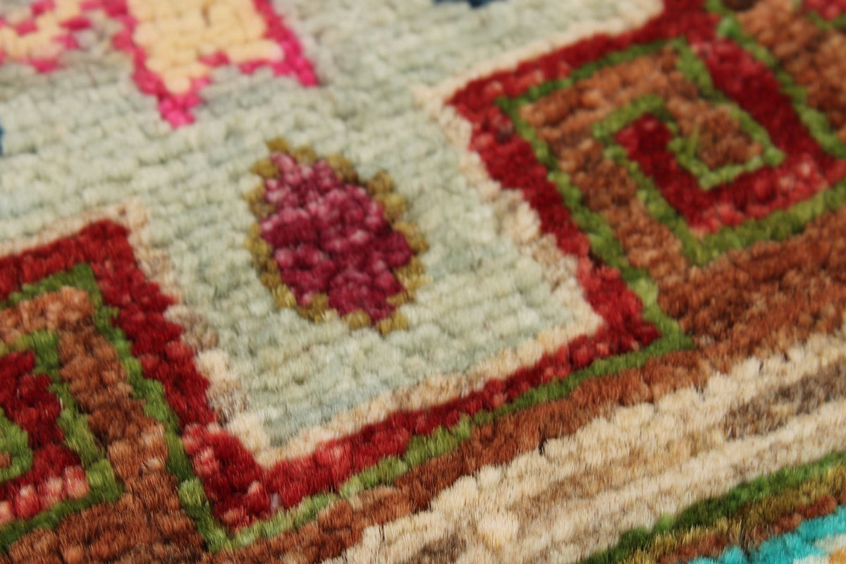 4x6 Light Brown and Multicolor Anatolian Traditional Rug