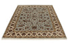 5x7 Light Blue and Ivory Turkish Silk Rug
