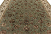9x12 Light Blue and Ivory Turkish Silk Rug