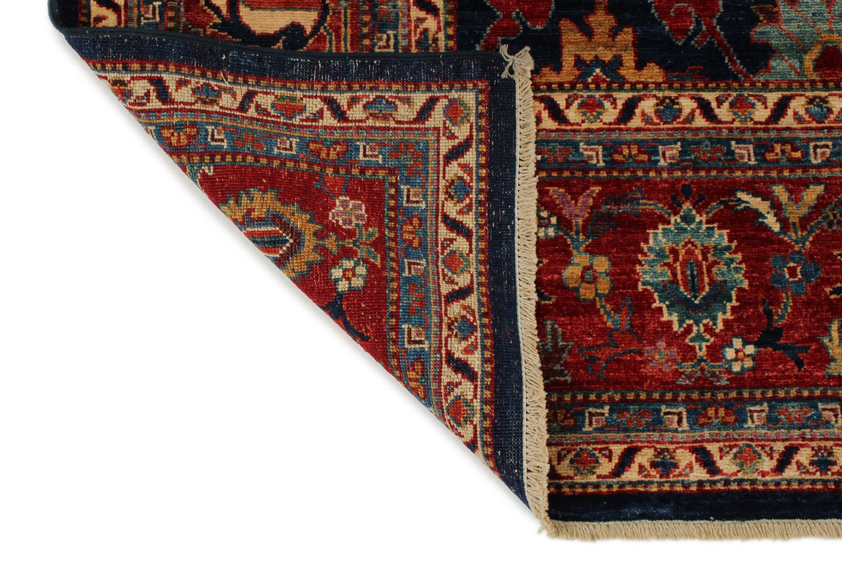 10x14 Navy and Red Anatolian Traditional Rug