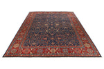 10x14 Navy and Red Anatolian Traditional Rug