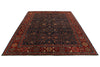 10x14 Navy and Red Anatolian Traditional Rug