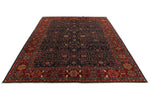 10x14 Navy and Red Anatolian Traditional Rug
