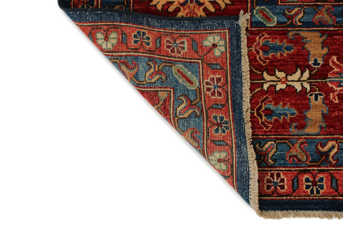 10x14 Navy and Red Anatolian Traditional Rug