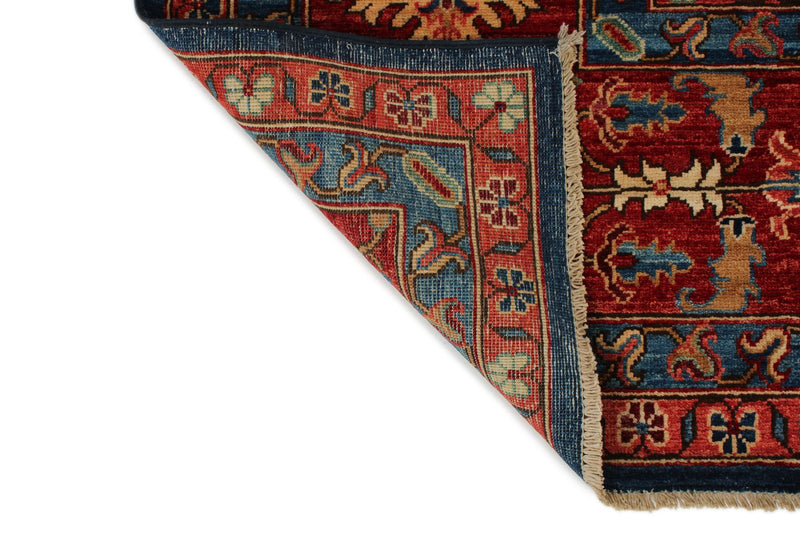 10x14 Navy and Red Anatolian Traditional Rug