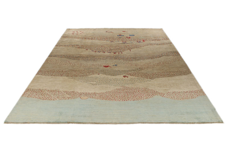 10x13 Gray and Multicolor Anatolian Traditional Rug