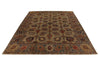 10x13 Light Brown and Multicolor Anatolian Traditional Rug