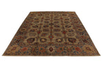 10x13 Light Brown and Multicolor Anatolian Traditional Rug