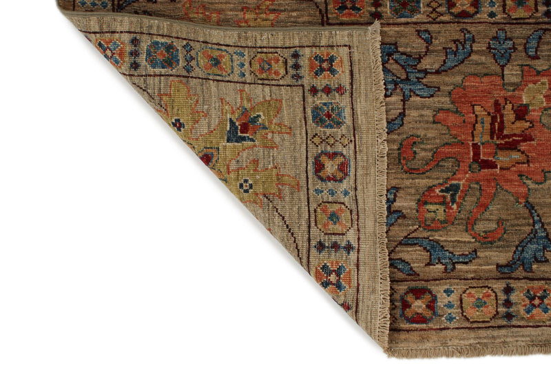 10x13 Light Brown and Multicolor Anatolian Traditional Rug