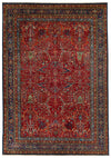 10x14 Red and Navy Anatolian Traditional Rug