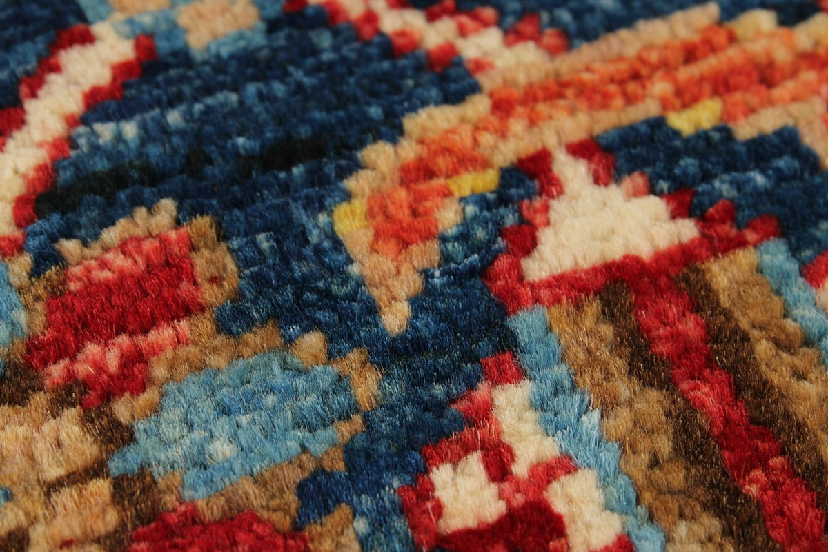 10x14 Red and Navy Anatolian Traditional Rug