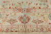 10x14 Ivory and Ivory Turkish Oushak Rug
