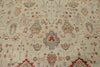 10x14 Ivory and Ivory Turkish Oushak Rug