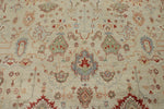 10x14 Ivory and Ivory Turkish Oushak Rug