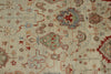 10x14 Ivory and Ivory Turkish Oushak Rug