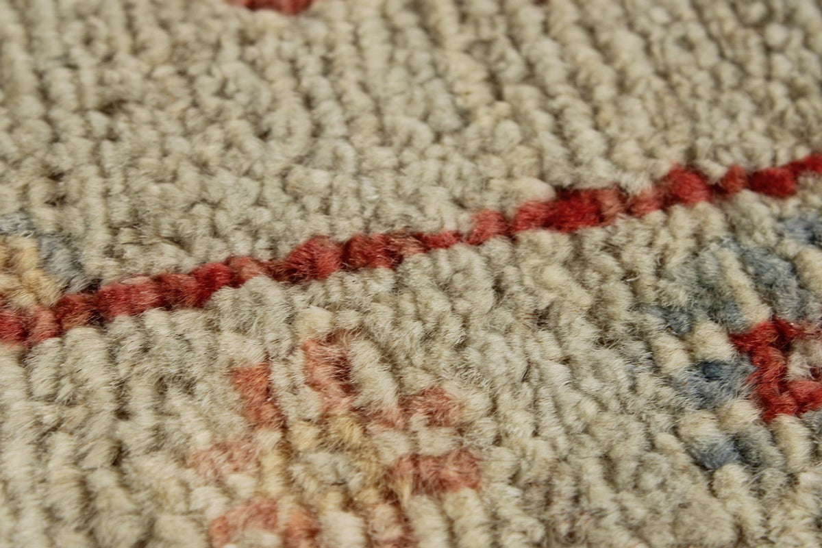 10x14 Ivory and Ivory Turkish Oushak Rug