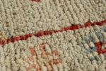 10x14 Ivory and Ivory Turkish Oushak Rug