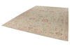 10x14 Ivory and Ivory Turkish Oushak Rug