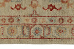 10x14 Ivory and Ivory Turkish Oushak Rug