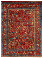 10x13 Red and Multicolor Anatolian Traditional Rug