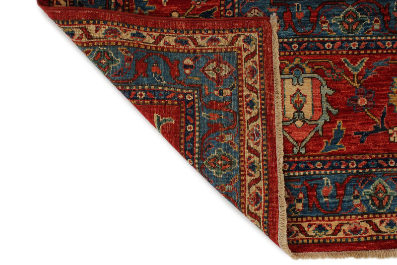 10x13 Red and Multicolor Anatolian Traditional Rug