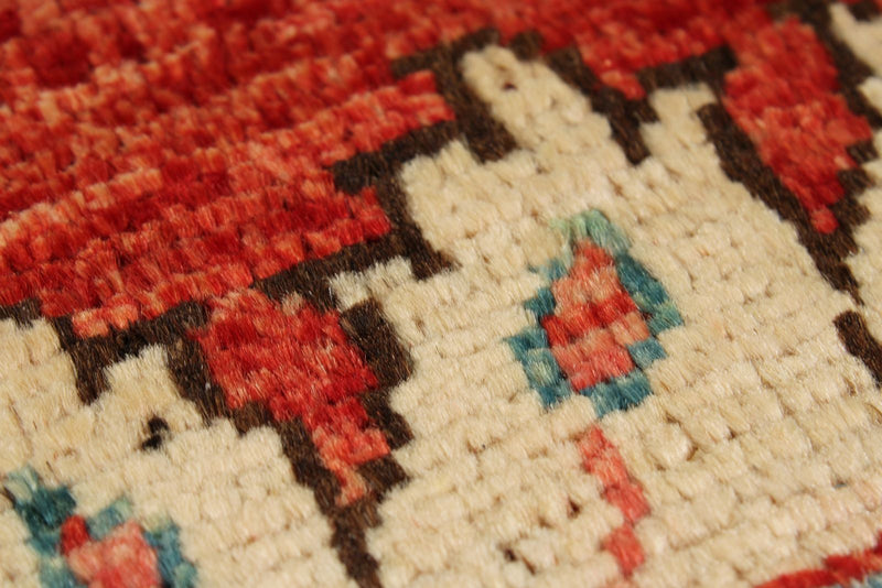 10x13 Red and Multicolor Anatolian Traditional Rug