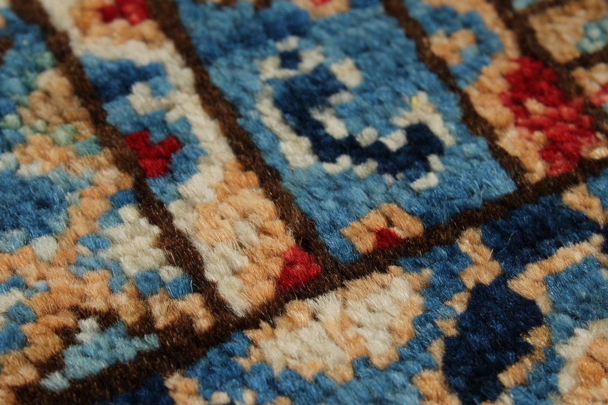 10x14 Light Blue and Multicolor Anatolian Traditional Rug