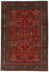 10x14 Red and Navy Anatolian Traditional Rug