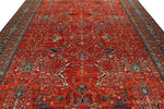 10x14 Red and Navy Anatolian Traditional Rug
